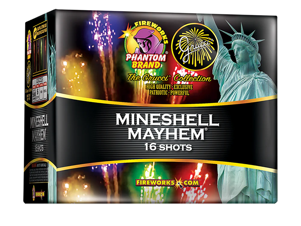 G-016 - Grucci Mineshell Mayhem, 16 Shot