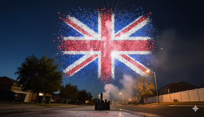 K-010 - Choose your Flag - Aerial Fireworks Display Flag of Any Country