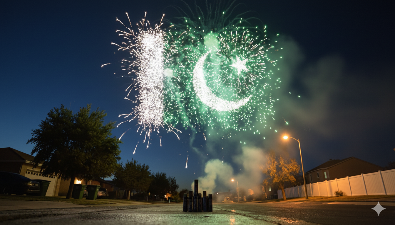 K-010 - Choose your Flag - Aerial Fireworks Display Flag of Any Country