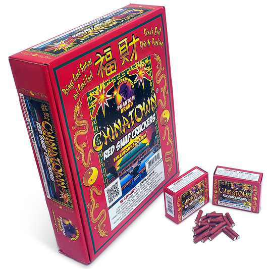 I-017A - Chinatown Red Snap Crackers, 20 pieces per box