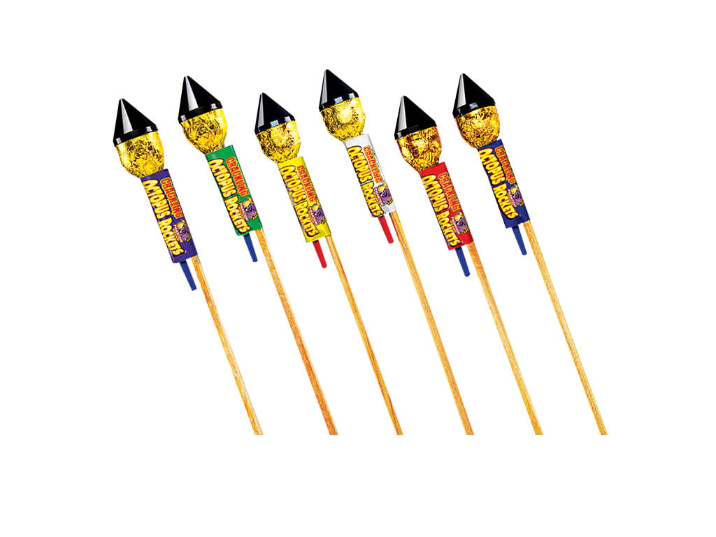 O-049 - Crackling Octopus Rockets, 6 pc