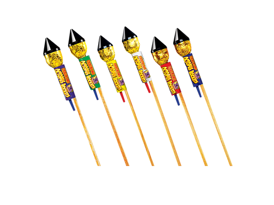 O-049 - Crackling Octopus Rockets, 6 pc