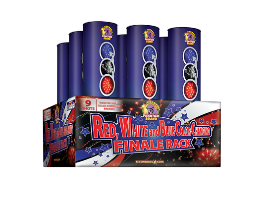 G-669 - Red, White And Blue Color Changing Finale Rack